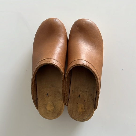 No. 6 Brown Leather Mules - Picture 2 of 8